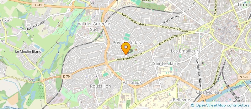 localisation de l'entreprise MONSIEUR SHEFKI ALIJEVSKI à LIMOGES
