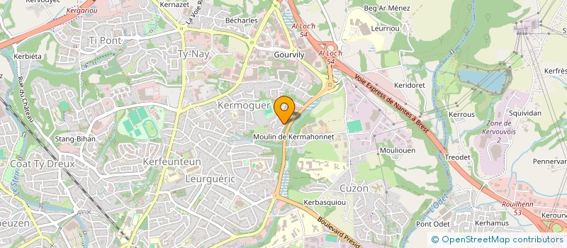 localisation de l'entreprise MONSIEUR SHENKUN XUE  QUIMPER