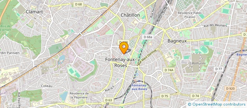 localisation de l'entreprise MONSIEUR SHENOUDA GHOBRIAL à FONTENAY-AUX-ROSES