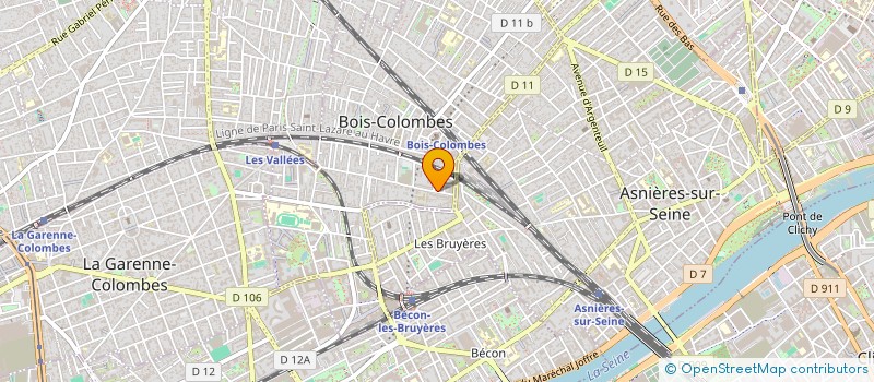 localisation de l'entreprise MONSIEUR SHENOUDA YOUSSEF à BOIS-COLOMBES