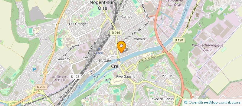 localisation de l'entreprise MONSIEUR SHERAFZAL STANIKZAI  CREIL