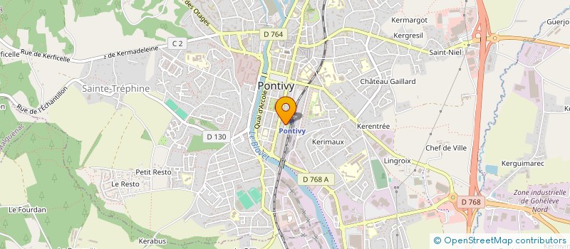 localisation de l'entreprise MONSIEUR SHERALAM OTMANZAI  PONTIVY