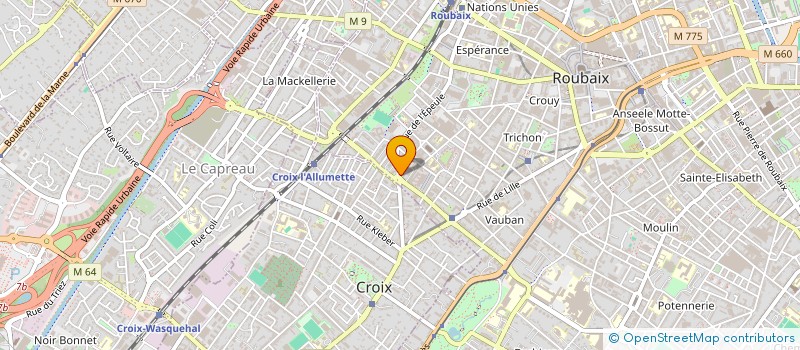 localisation de l'entreprise MONSIEUR SHERALI NOOR  ROUBAIX