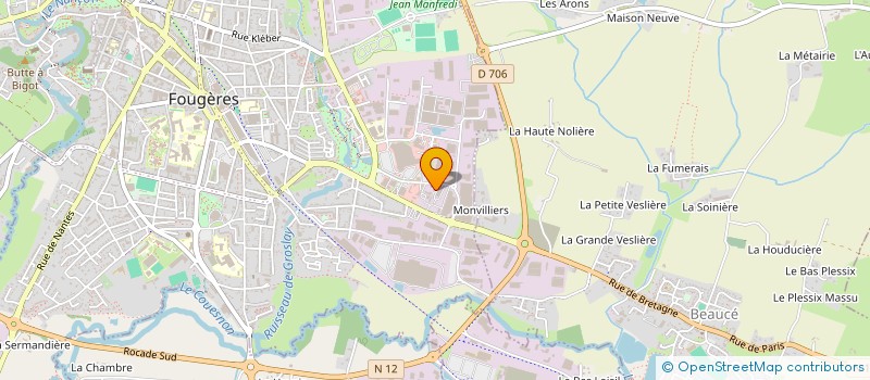 localisation de l'entreprise MONSIEUR SHERIF TERBO  FOUGERES