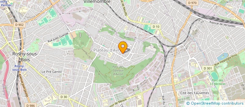 localisation de l'entreprise MONSIEUR SHEZAD DURGAUHEE  VAUJOURS