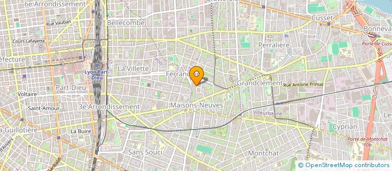 localisation de l'entreprise MONSIEUR SHI KANG  VILLEURBANNE