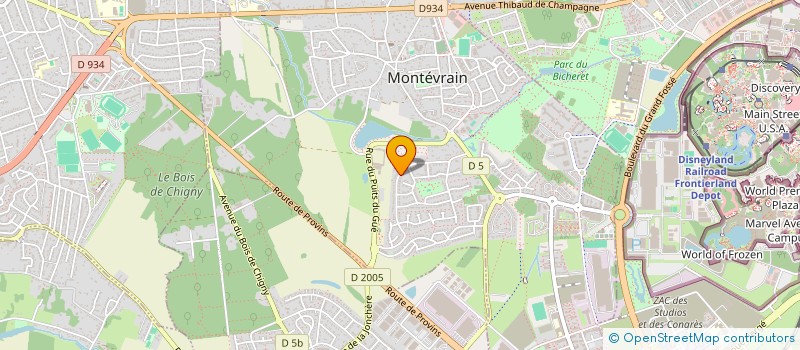 localisation de l'entreprise MONSIEUR SHI ZUO  MONTEVRAIN