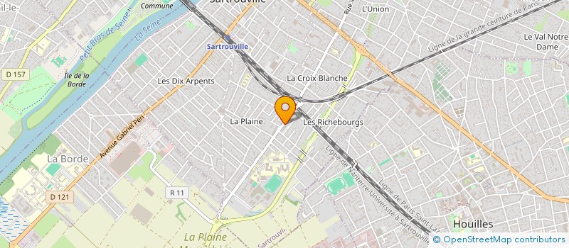 localisation de l'entreprise MONSIEUR SHIJOY GILBERT  SARTROUVILLE