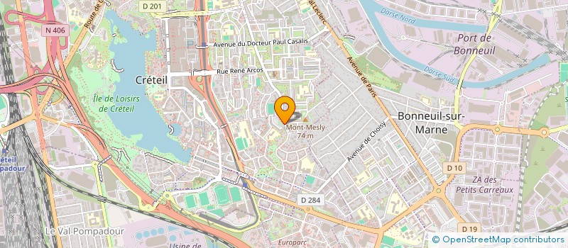 localisation de l'entreprise MONSIEUR SHIMIN HUANG  CRETEIL