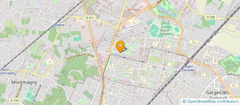 localisation de l'entreprise MONSIEUR SHIMON PARTOUCHE  SARCELLES