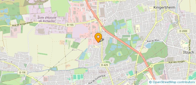 localisation de l'entreprise MONSIEUR SHIQERI AJETI  KINGERSHEIM