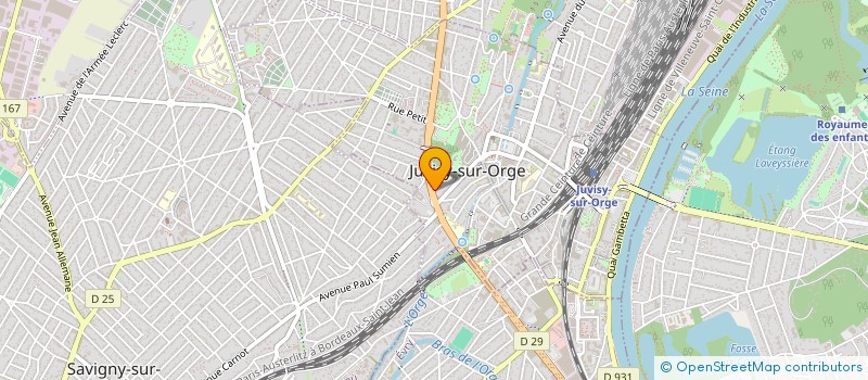 localisation de l'entreprise MONSIEUR SHIRALI HUSSEINKHIL à JUVISY-SUR-ORGE