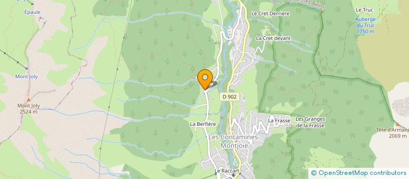 localisation de l'entreprise MONSIEUR SHISHENG LIN  LES CONTAMINES-MONTJOIE