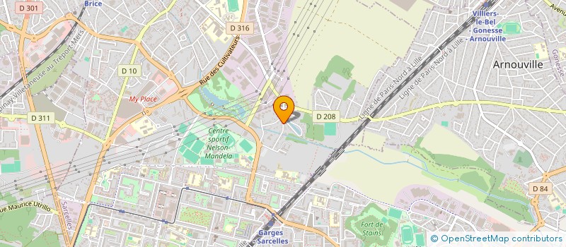 localisation de l'entreprise MONSIEUR SHNAWAR SHAHZAD  SARCELLES