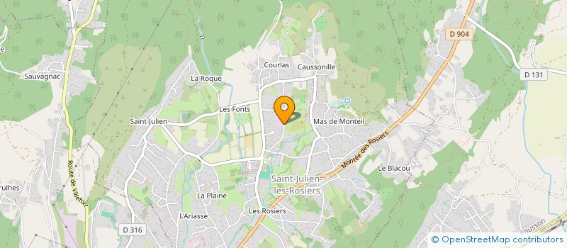 localisation de l'entreprise MONSIEUR SHOWN FABULET  SAINT-JULIEN-LES-ROSIERS