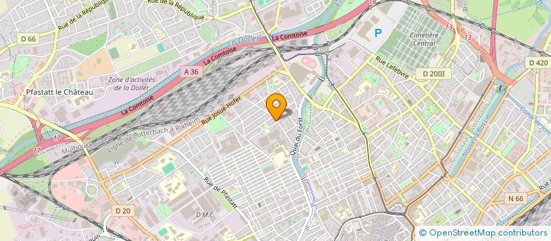 localisation de l'entreprise MONSIEUR SHQIPRON KRASNIQI  MULHOUSE