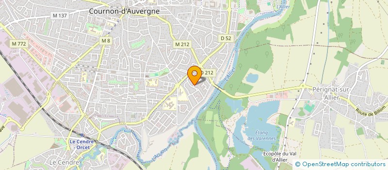 localisation de l'entreprise MONSIEUR SHUN THOMAS  COURNON-D'AUVERGNE