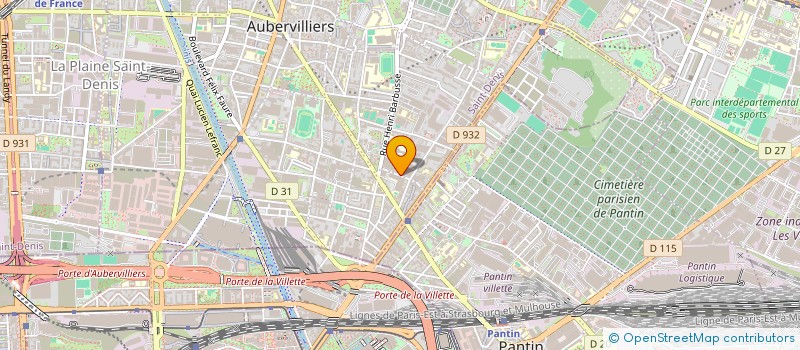 localisation de l'entreprise MONSIEUR SHUYI LIN  AUBERVILLIERS