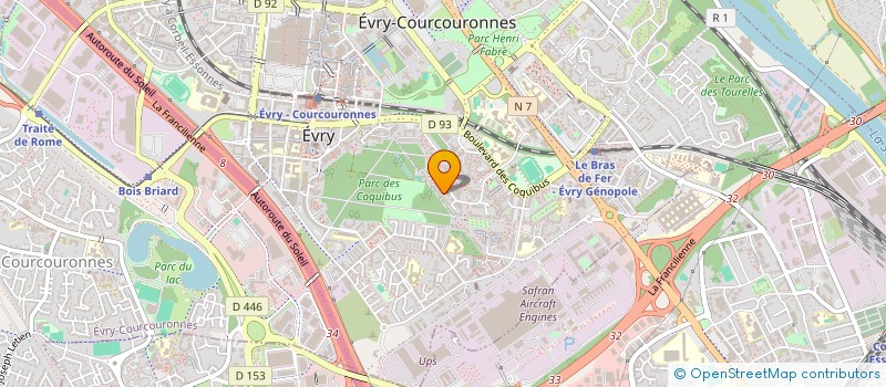 localisation de l'entreprise MONSIEUR SI BRAHIM BENSITOUAH  EVRY-COURCOURONNES