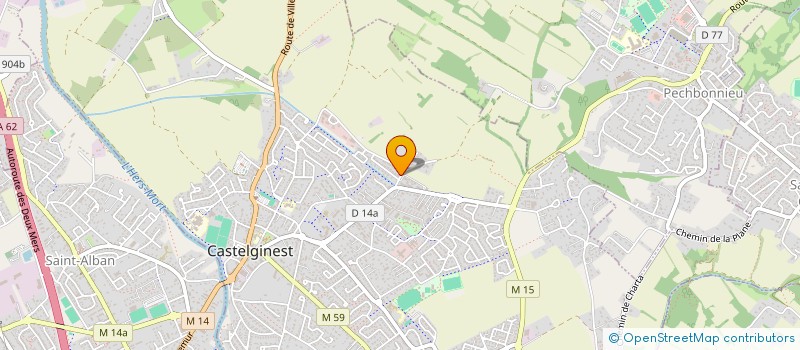 localisation de l'entreprise MONSIEUR SI MOHAMED BENADDA  CASTELGINEST