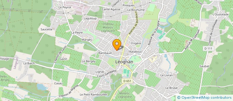 localisation de l'entreprise MONSIEUR SI-MOHAMED MOUJTAHID  LEOGNAN