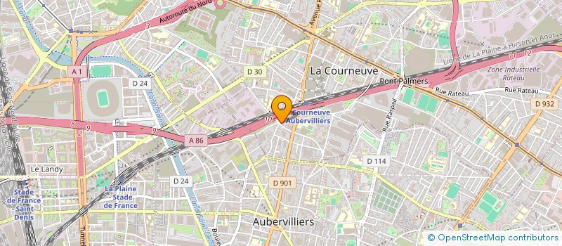 localisation de l'entreprise MONSIEUR SIAKA TRAORE  LA COURNEUVE