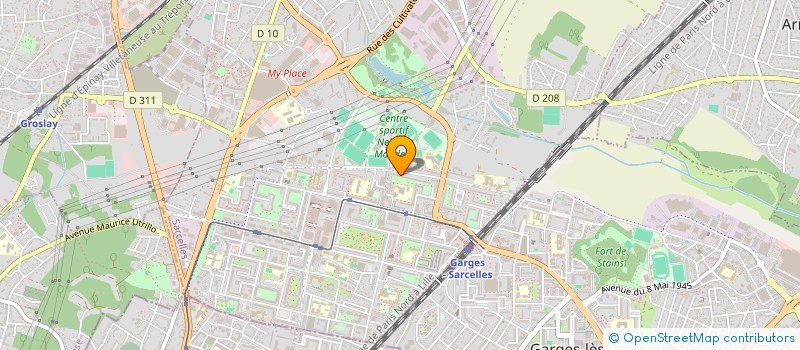 localisation de l'entreprise MONSIEUR SIANDAMA NZUZI  SARCELLES