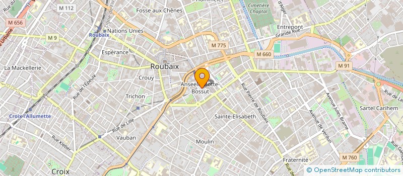 localisation de l'entreprise MONSIEUR SID AHMED BELAMECHE  ROUBAIX