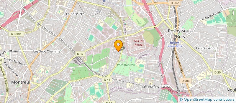 localisation de l'entreprise MONSIEUR SID ALI CHERIFI à MONTREUIL