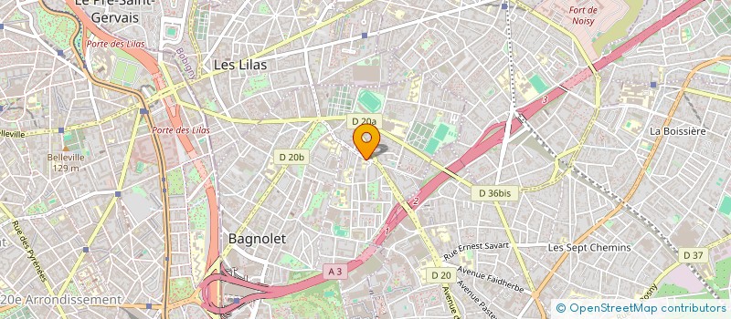 localisation de l'entreprise MONSIEUR SID ALI SENNIA à BAGNOLET