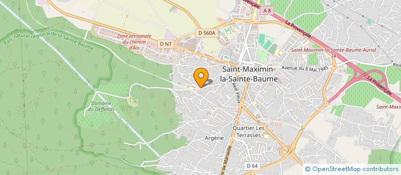 localisation de l'entreprise MONSIEUR SID BERROUIGAT à SAINT-MAXIMIN-LA-SAINTE-BAUME