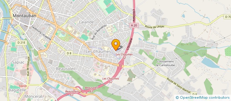 localisation de l'entreprise MONSIEUR SID EL GAUM MOHAMED ABDERRAHMAN AHAMED  MONTAUBAN