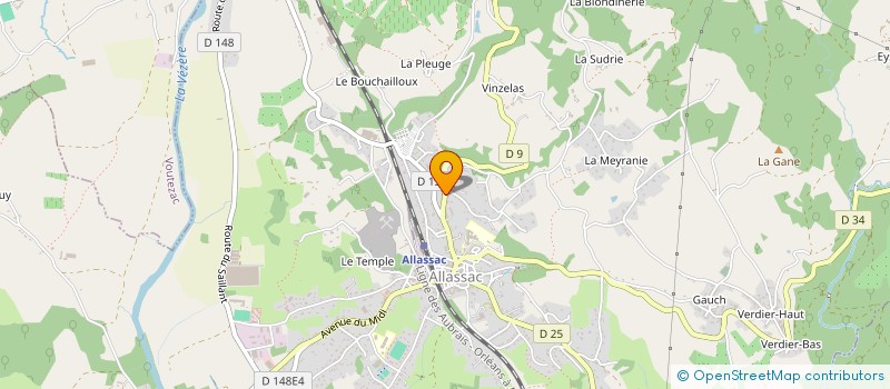 localisation de l'entreprise MONSIEUR SID ELHADDAD  ALLASSAC