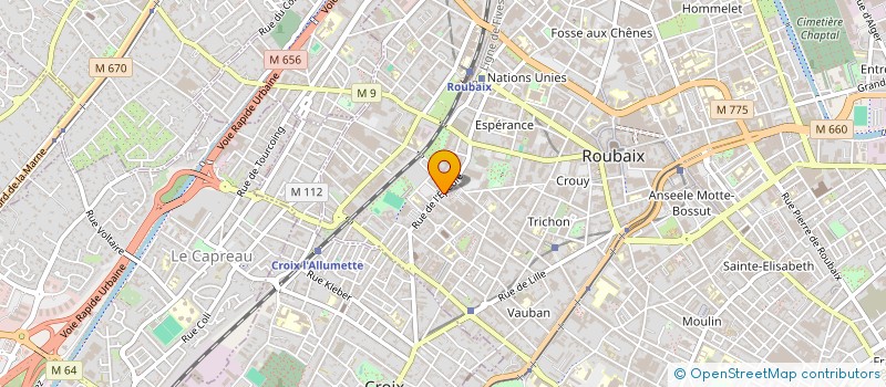 localisation de l'entreprise MONSIEUR SID GUELLA  ROUBAIX