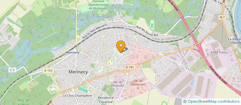 localisation de l'entreprise MONSIEUR SID-HAMED BOUHALOUAN  MENNECY