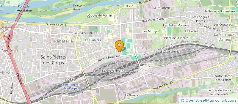 localisation de l'entreprise MONSIEUR SID KADDOUR-BAKIR  SAINT-PIERRE-DES-CORPS