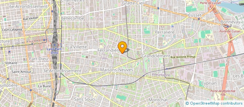 localisation de l'entreprise MONSIEUR SID NEKROUF  VILLEURBANNE