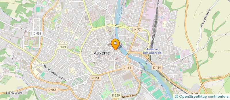 localisation de l'entreprise MONSIEUR SIDAHMED BENZIANE HAMIA  AUXERRE