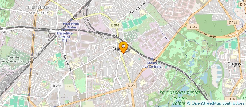 localisation de l'entreprise MONSIEUR SIDAHMED MABROUK  STAINS