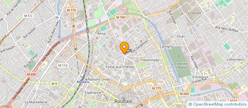 localisation de l'entreprise MONSIEUR SIDI BENMERAH  ROUBAIX