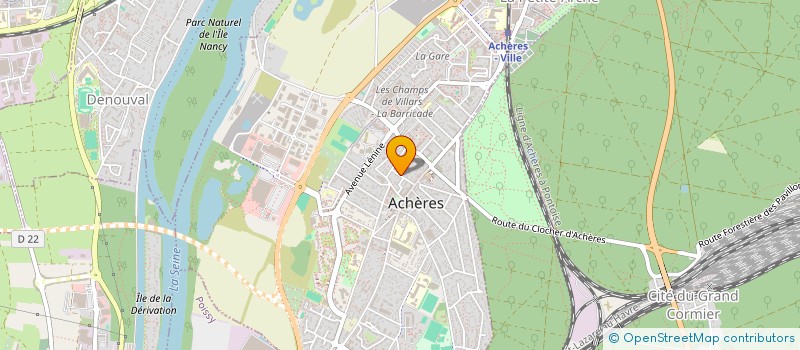 localisation de l'entreprise MONSIEUR SIDI CAMARA  ACHERES