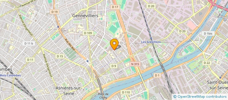 localisation de l'entreprise MONSIEUR SIDI DRAME  GENNEVILLIERS