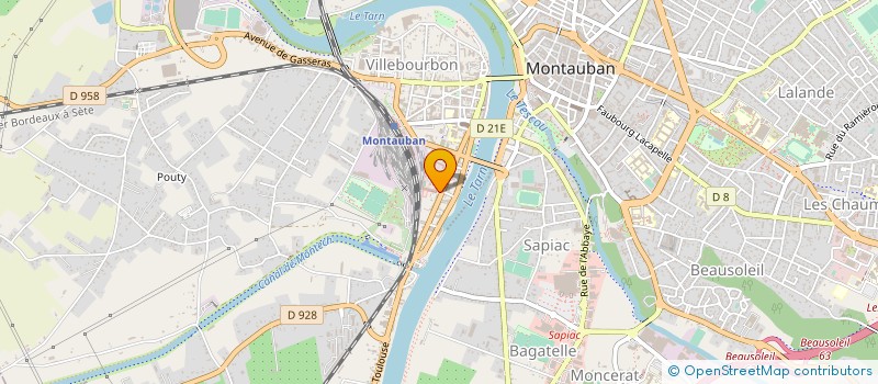 localisation de l'entreprise MONSIEUR SIDI-HAMED RHAZALI ELIDRISSI  MONTAUBAN