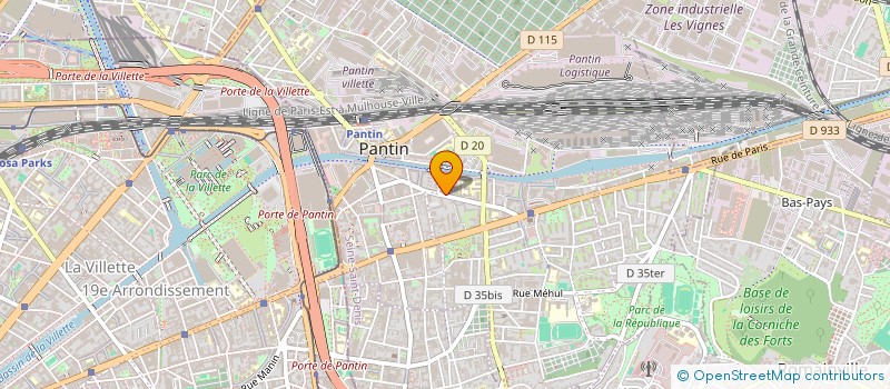 localisation de l'entreprise MONSIEUR SIDI-MOHAMED BADSI  PANTIN