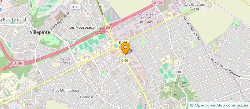 localisation de l'entreprise MONSIEUR SIDI MOHAMMED DERKAOUI à VILLEPINTE
