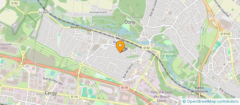 localisation de l'entreprise MONSIEUR SIDI MOHAMMED MOHAMMEDI  OSNY