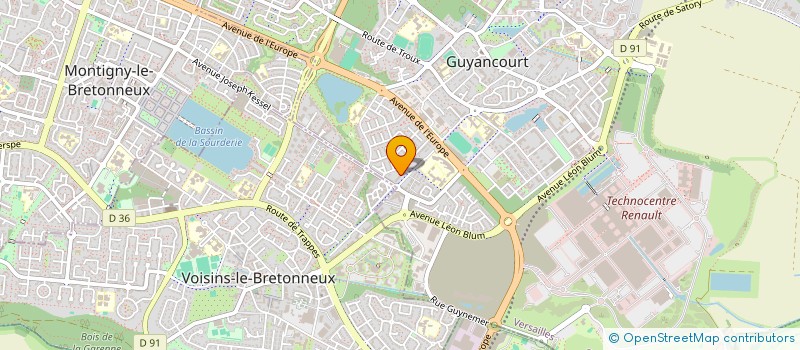 localisation de l'entreprise MONSIEUR SIDI SOKHONA  GUYANCOURT