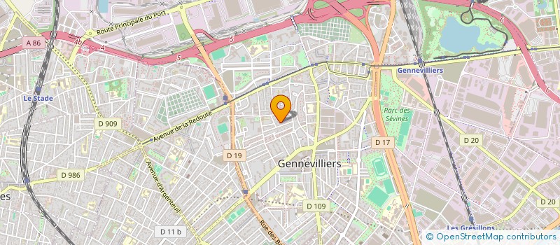 localisation de l'entreprise MONSIEUR SIDI ZAOUI à GENNEVILLIERS