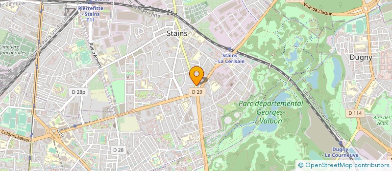 localisation de l'entreprise MONSIEUR SIDINEY GOMES SOARES  STAINS