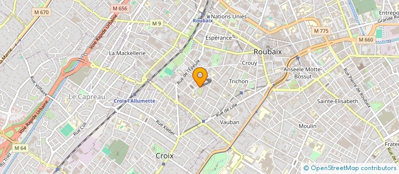 localisation de l'entreprise MONSIEUR SIDIYA DJIKINE SAMA  ROUBAIX